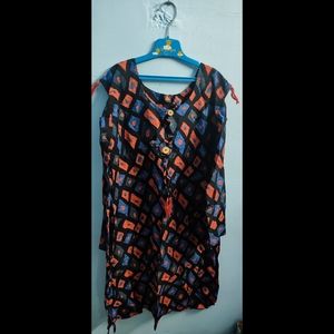 Kurti cold shoulder sleeves